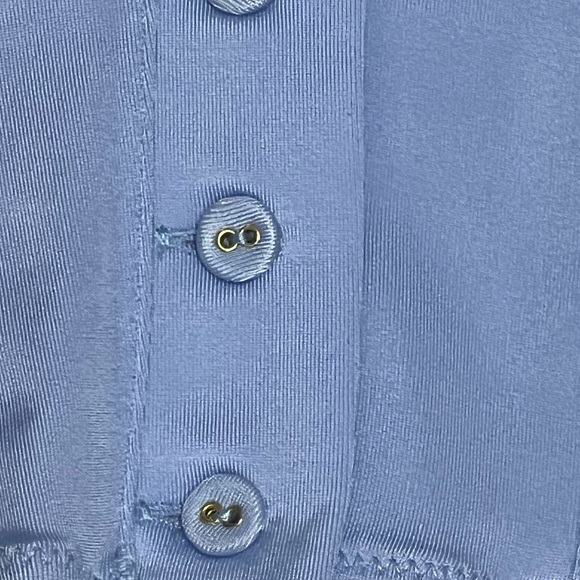 NWT FREE PEOPLE x HAH Knock Out Corset boudoir Top Size XL Blue Periwinkle - Picture 7 of 12